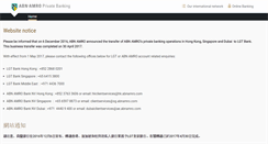 Desktop Screenshot of abnamroprivatebanking.asia